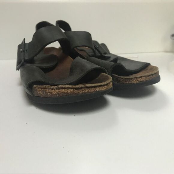 1990's Vintage Birkenstock Milano Sandals – Black Leather, Made in Germany (37) - Picture 15 of 15